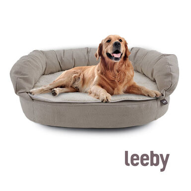 Leeby Sofá Ortopédico Viscoelástico Marrón para perros